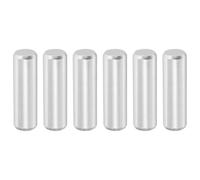 sourcing map 6 Pcs 6 x 20 mm 316 Stainless Steel Dowel Pins, Cylindrical Shelf Support Peg Pin Rod Fasten Elements for Machine Building, Furniture Installation, DIY Projects, Silver Tone