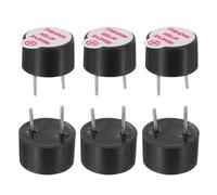 sourcing map 6 Pcs Active Buzzer DC 3V 9x5.5mm 5mm Pitch Electric Tone Buzzer Alarm Piezo Beep Sounder Continuous Sound Beep for Computer Physics Circuits Alarm Safety Warehouse House Shop