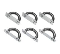 sourcing map 6 Pcs Arch Bridge Buckle, Metal D-Ring Connector Buckles Shackle 25x16x4mm, 26x13x4mm for Bag Hanger Purse Strap DIY Craft, Black