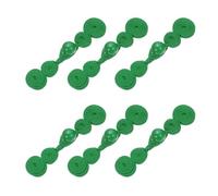 sourcing map 6 Pcs Chinese Knots Frog Buttons Closure Handmade Gourd Shape Sewing Buttons Green Gourd Buckle with Jade for Cheongsam Dresses Shirts Sweater Cloak Coat, 0.59" × 2.76"