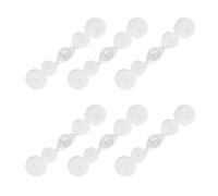 sourcing map 6 Pcs Chinese Knots Frog Buttons Closure Handmade Gourd Shape Sewing Buttons White Gourd Buckle with Jade for Cheongsam Dresses Shirts Sweater Cloak Coat, 0.59" × 2.76"