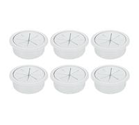 sourcing map 6 Pcs Desk Grommet, 1.97 inch 50mm Desk Cable Hole Cover, Desk Wire Hole Insert for Home Office Table Cabinet Cord Organizer, Gray