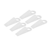 sourcing map 6 Pcs Door Stoppers for Bottom of Door, 28mm/1.10 Inch Door Stops, TPR Rubber Door Stopper Wedge Anti Slip, Window Stopper Door Stackable, White