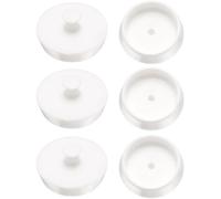 sourcing map 6 Pcs Drain Stopper, Silicone Bathtub Stopper 50mm to 52mm Kitchen Sink Drain Stopper Bathroom Drain Plug with Handle for Laundry, Sink, Shower, Washbasin Cover