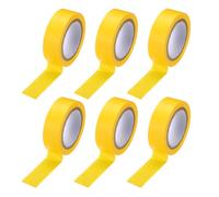 sourcing map 6 Pcs Drum Stick Tape, 0.7in x 16.5 Yard Drumstick Wrap Tape Heat Shrink Wrap Anti-Slip for Drum Grip Music Band Concert Instrument Party Bar Hall Rock Accessories, Yellow