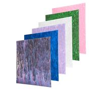 sourcing map 6 Pcs Glitter Pearl Acrylic Sheet,12" x 12" x 1/8" Pearlescent Cast Pmma Plastic Sheets Blanks for DIY Art Crafting Laser Cutting & Engraving,Pink/Blue/White/Green/Lilac/Purple