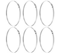 sourcing map 6 Pcs Hose Clamp 9-7/8"-10-3/4" (251-273mm) 304 Stainless Steel Adjustable Worm Gear Hose Clamp with Phillips Screw Assortment Kit for Fuel Line Pipe Plumbing Automotive Tube