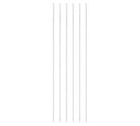 sourcing map 6 Pcs Large Eye Sewing Needles, 11.81 Inch 3mm Steel Embroidery Thread Needle Sewing Big Eye Needle Knitting Needles for Hand Sewing Art Crafts, Silver