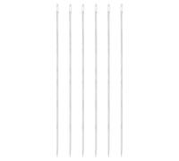 sourcing map 6 Pcs Large Eye Sewing Needles, 9.84 Inch 2.3mm Steel Embroidery Thread Needle Sewing Big Eye Needle Knitting Needles for Hand Sewing Art Crafts, Silver