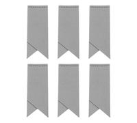 sourcing map 6 Pcs Leather Bookmark, Classic Stitched Bookmarks Page Marker for Book Reading Book Lovers Reader Writers Accessories for Men Women Teachers, Grey