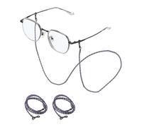 sourcing map 6 Pcs Leather Eyeglass Strap, Eyeglass Chain for Women and Men, Elegant Sunglasses Lanyards Holder Anti-lost Glass String Eye Glass Holders Around Neck, Purple