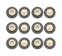 sourcing map 6 Pcs Leather Snaps Buttons, Magnetic Purse Snap Clasps Bag Fastener Clasp for DIY Bags Clothes Accessories Hand Sewing, Grey (Round)