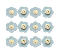 sourcing map 6 Pcs Leather Snaps Buttons, Magnetic Purse Snap Clasps Bag Fastener Clasp for DIY Bags Clothes Accessories Hand Sewing, Blue (Plum)