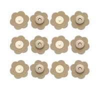 sourcing map 6 Pcs Leather Snaps Buttons, Magnetic Purse Snap Clasps Bag Fastener Clasp for DIY Bags Clothes Accessories Hand Sewing, Khaki (Plum)