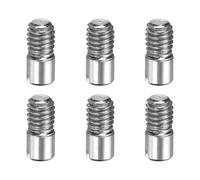 sourcing map 6 Pcs M4 x 10mm Slotted Cylindrical Pins, 304 Stainless Steel Dowel External Thread Locating Parallel Pins Shelf Support Peg Pin for Furniture Installation, DIY Project
