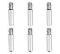 sourcing map 6 Pcs M5 x 20mm Slotted Cylindrical Pins, 304 Stainless Steel Dowel External Thread Locating Parallel Pins Shelf Support Peg Pin for Furniture Installation, DIY Project