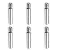 sourcing map 6 Pcs M5 x 25mm Slotted Cylindrical Pins, 304 Stainless Steel Dowel External Thread Locating Parallel Pins Shelf Support Peg Pin for Furniture Installation, DIY Project