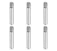 sourcing map 6 Pcs M5 x 30mm Slotted Cylindrical Pins, 304 Stainless Steel Dowel External Thread Locating Parallel Pins Shelf Support Peg Pin for Furniture Installation, DIY Project