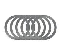 sourcing map 6 Pcs Magnetic Adapter Ring, Universal Magnetic Wireless Charger Conversion Kit Adhesive Sticker Ring for Phone Case, Grey