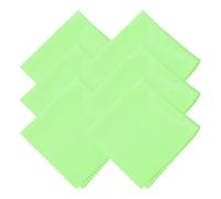 sourcing map 6 Pcs Microfiber Cleaning Cloth for Glasses, 11.8 x 11.8 Inch Eyeglass Cleaning Cloth, Glasses Cleaner Wipes for Electronics Lenses Screens Cameras Cell Phones, Green