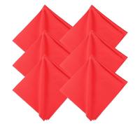 sourcing map 6 Pcs Microfiber Record Cleaning Cloth, 30 x 30cm Anti-Static Microfiber Towels Lint-Free Cleaner for LP Record Vinyl Glasses TV Screen Laptop, Red