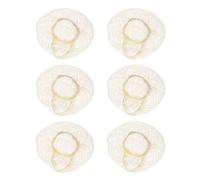 sourcing map 6 Pcs Mini Straw Hats, 4 Inch Knitting Miniature Doll Straw Hats Natural Small Cap for Dollhouse DIY Craft Decoration Accessories Mini House Garment Decor, l Size Wood Color