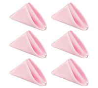 sourcing map 6 Pcs Pink Satin Napkins, 12x12 Inch Dinner Napkins Cloth Washable Polyester Soft Square Table Decoration for Restaurant Parties Wedding Dining Banquet Event