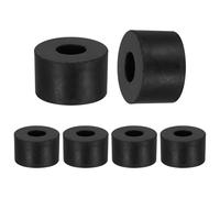 sourcing map 6 Pcs Round Rubber Spacers 25mm OD x 15mm ID x 10mm Thickness 15 Pcs Round Rubber Spacers 25mm OD x 15mm ID x 8mm Thickness