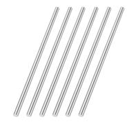 sourcing map 6 Pcs Round Steel Rod 5.5mm Diameter HSS Lathe Bar Stock Tool 100mm Long for Shaft Gear Drill Lathes Boring Machine Turning Miniature Axle Cylindrical Pin DIY Craft Tool