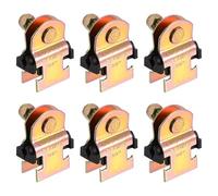 sourcing map 6 Pcs Rubber Cushion Strut Clamp, 6.35 mm OD Pipe Cushion Clamps, Heat Resistant Zinc-Plated, High Temperature Mount Strut Clamp for Mounting Copper, PEX, Gas, CVPC Pipes