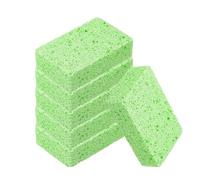 sourcing map 6 Pcs Scrub Sponges, 2.8" x 4.3" x 1.2" Kitchen Sponges Non-Scratch Natural Sponge Reusable Soft Dish Sponge for Washing Dishes Kitchen Bathroom Cleaning DIY Craft, Green