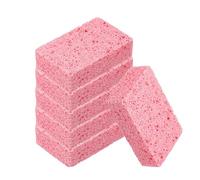 sourcing map 6 Pcs Scrub Sponges, 2.8" x 4.3" x 1.2" Kitchen Sponges Non-Scratch Natural Sponge Reusable Soft Dish Sponge for Washing Dishes Kitchen Bathroom Cleaning DIY Craft, Pink