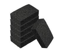 sourcing map 6 Pcs Scrub Sponges, 2.8" x 4.3" x 1.2" Kitchen Sponges Non-Scratch Natural Sponge Reusable Soft Dish Sponge for Washing Dishes Kitchen Bathroom Cleaning DIY Craft, Black