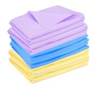 sourcing map 6 Pcs Shammy Cloth for Car Drying, 26 x 17 Inch Chamois Towel for Car Reusable Soft Shammy Towel Super Absorbent Towels for SUV Truck Home, Purple/Blue/Yellow