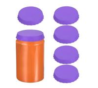 sourcing map 6 Pcs Silicone Can Covers Airtight Seal Reusable Wine Corks Purple Rubber Bottle for Parties Home Kitchen Accessory Beverage Storage