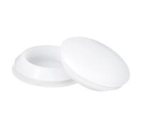 sourcing map 6 Pcs Silicone Plugs, Rubber Round Snap in Locking Hole Plugs for 35-38mm Hole, Hole Stoppers Waterproof Hole Plug for Metal Tube, Furniture End Caps Inserts, Clear