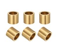 sourcing map 6 Pcs Sleeve Bearings, 16mm Bore x 22mm OD x 20mm Length, Self-Lubricating Sintered Bronze Bushings