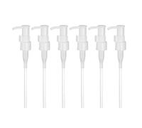 sourcing map 6 Pcs Soap Dispenser Pump Heads, Lotion Hand Soap Dispensers Top Pumps Replacement Clip-on Pumphead for Standard 20/410 Thread Size Lotion Shampoo Bottle in Kitchen Bathroom, White