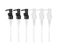 sourcing map 6 Pcs Soap Dispenser Pump Heads, Lotion Hand Soap Dispensers Top Pumps Replacement Clip-on Pumphead for Standard 20/410 Thread Size Lotion Shampoo Bottle in Kitchen, Black/White