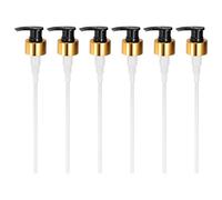 sourcing map 6 Pcs Soap Dispenser Pump Heads, Lotion Hand Soap Dispensers Top Pumps Replacement Switch Pumphead for Standard 28/410 Thread Size Lotion Shampoo Bottle in Kitchen, Silver/White