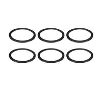 sourcing map 6 Pcs Solid Nitrile Rubber Flat Washer DN150 6 31/32" OD x 6" ID x 1/4" Thickness Large Washers O Ring Sealing Gaskets, Industrial Flat Rubber Spacer, Black