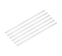 sourcing map 6 Pcs Square Aluminum Flat Bar, 1/16" (1.5mm) Thick x 31/64" (12mm) Width x 12" (305mm) Long 6061 Aluminum Flat Plate Solid New Mill Stock Silver for Industrial Building