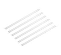 sourcing map 6 Pcs Square Aluminum Flat Bar, 5/32" (4mm) Thick x 19/32" (15mm) Width x 12" (305mm) Long 6061 Aluminum Flat Plate Solid New Mill Stock Silver for Industrial Building