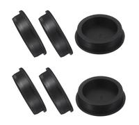 sourcing map 6 Pcs T Shaped Silicone Plug, Dia 52 mm/2.05 Inch Elastic Waterproof Silicone Plug Reusable Bottle Stopper Sealing Round Hole Plug for Pipes Equipment, Black