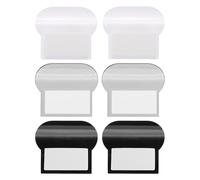 sourcing map 6 Pcs Toilet Lid Lifter, Self Adhesive Toilet Seat Lifter Toilet Seat Handle Lift Tools Avoid Touching Toilet Cover Bathroom Accessories for Home, Office, Hotel (Black+White+Grey)