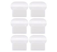 sourcing map 6 Pcs Toilet Lid Lifter, Self Adhesive Toilet Seat Lifter Toilet Seat Handle Lift Tools Avoid Touching Toilet Cover Bathroom Accessories for Home, Office, Hotel (White)
