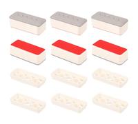 sourcing map 6 Pcs Toilet Seat Bumper Kit, 25mm Thickness Bidet Bumpers Pads Rubber Square Seat Spacer Replacement with Strong Adhesive for Toilet Cover