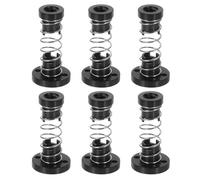 sourcing map 6 Pcs Tr8x8 T8 POM Anti Backlash Spring Loaded Nut, Elimination Gap Nut (Acme Thread, 2mm Pitch, 4 Start, 8mm Lead) with 3.5mm Holes for DIY CNC 3D Printer Parts
