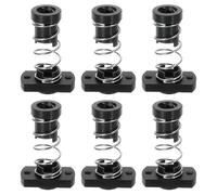 sourcing map 6 Pcs Tr8x8 T8 POM Anti Backlash Spring Loaded Nut, Elimination Gap Nut (Acme Thread, 2mm Pitch, 4 Start, 8mm Lead) with 2-M3 Holes for DIY CNC 3D Printer Parts
