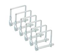 sourcing map 6 Pcs Trailer Coupler Pin (6mm x 50mm(D*L)) - Trailer Hitch Pin Coupler Square Safety Shaft Locking Pin for Farm Trailers Wagons Lawn Kayak Boat